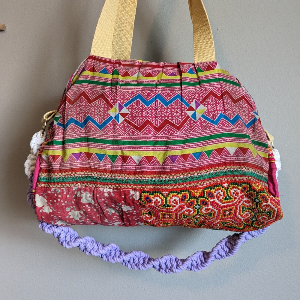Tricia Fix DayTripper Weekender Small Duffle Tote Embellished Bag